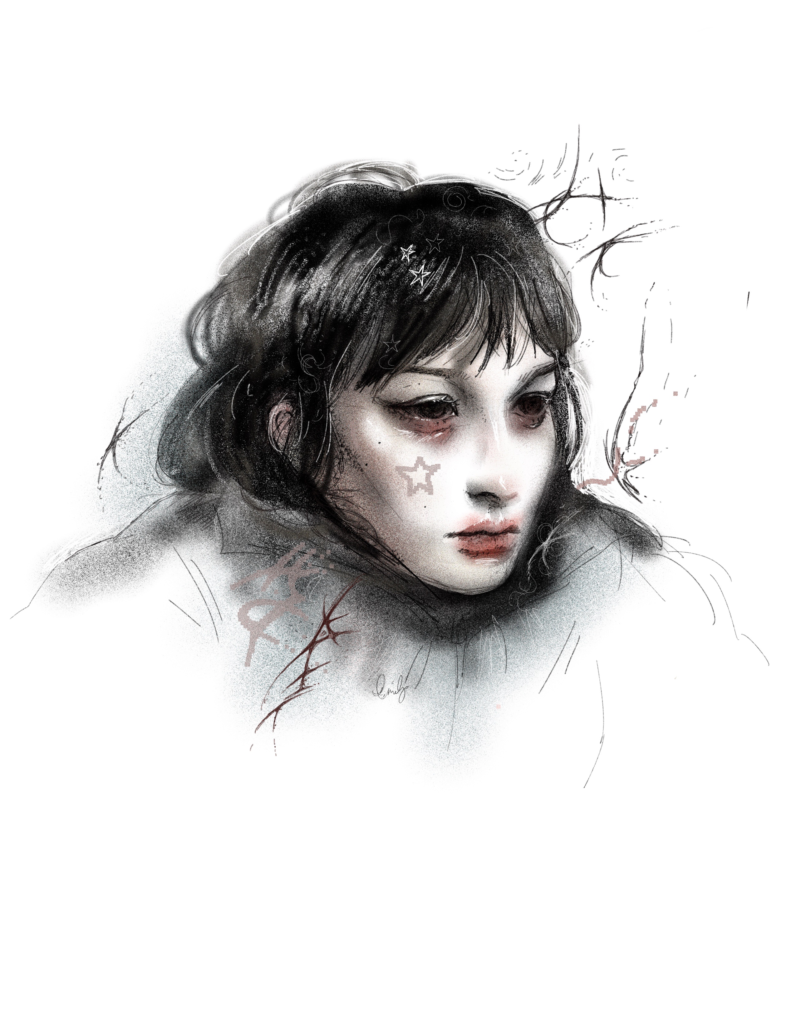Girl with Stars