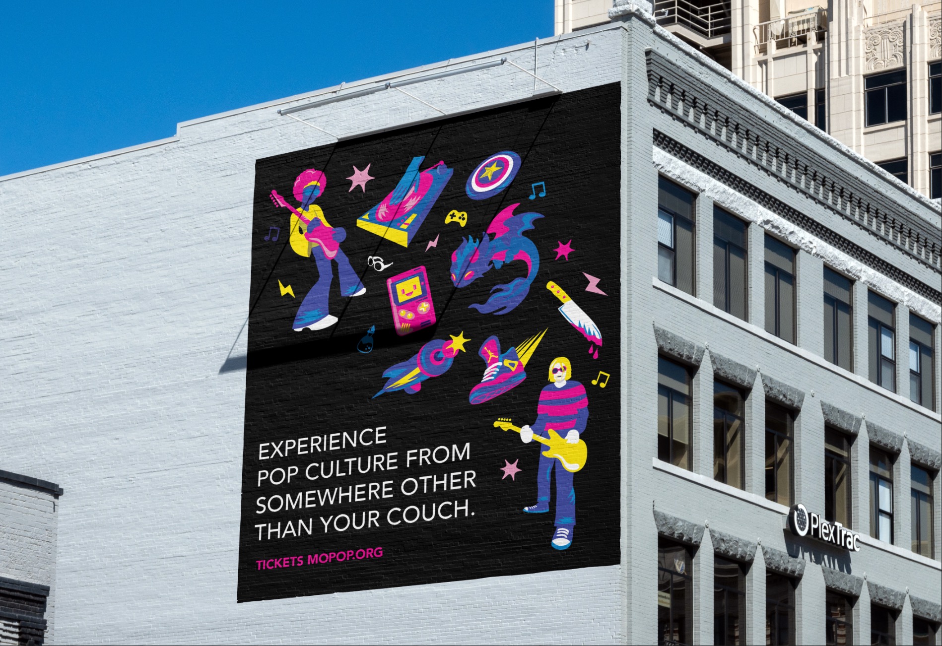 MoPop billboard mockup